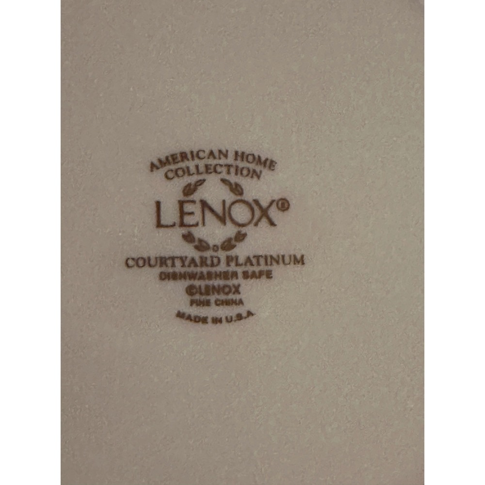 Lenox Courtyard Platinum 6.5" Bread Butter Plates American Home Fine China 6 set - Picture 3 of 5